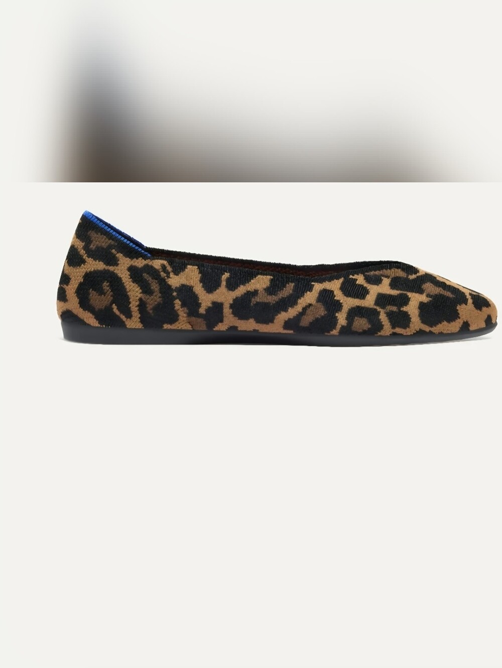 Rothy's Leopard Print Pointed Toe Flats in Brown & Black